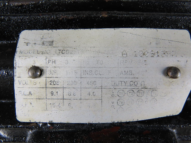 Dayton LTCG23T 3Hp 3450RPM 208-230/460V 3" x 3" Centrifugal Pump