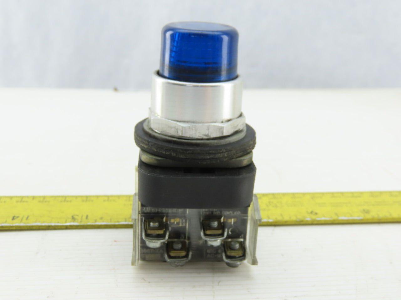 Allen Bradley 800T-QT10B/T Blue Push Button 1N.O 1N.C 120V Series T