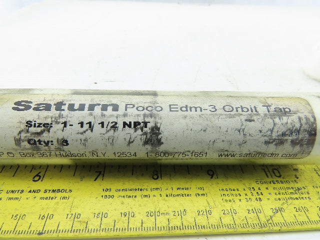 Saturn Poco Orbit Tap Graphite Size 1-11 1/2 NPT Lot of 3