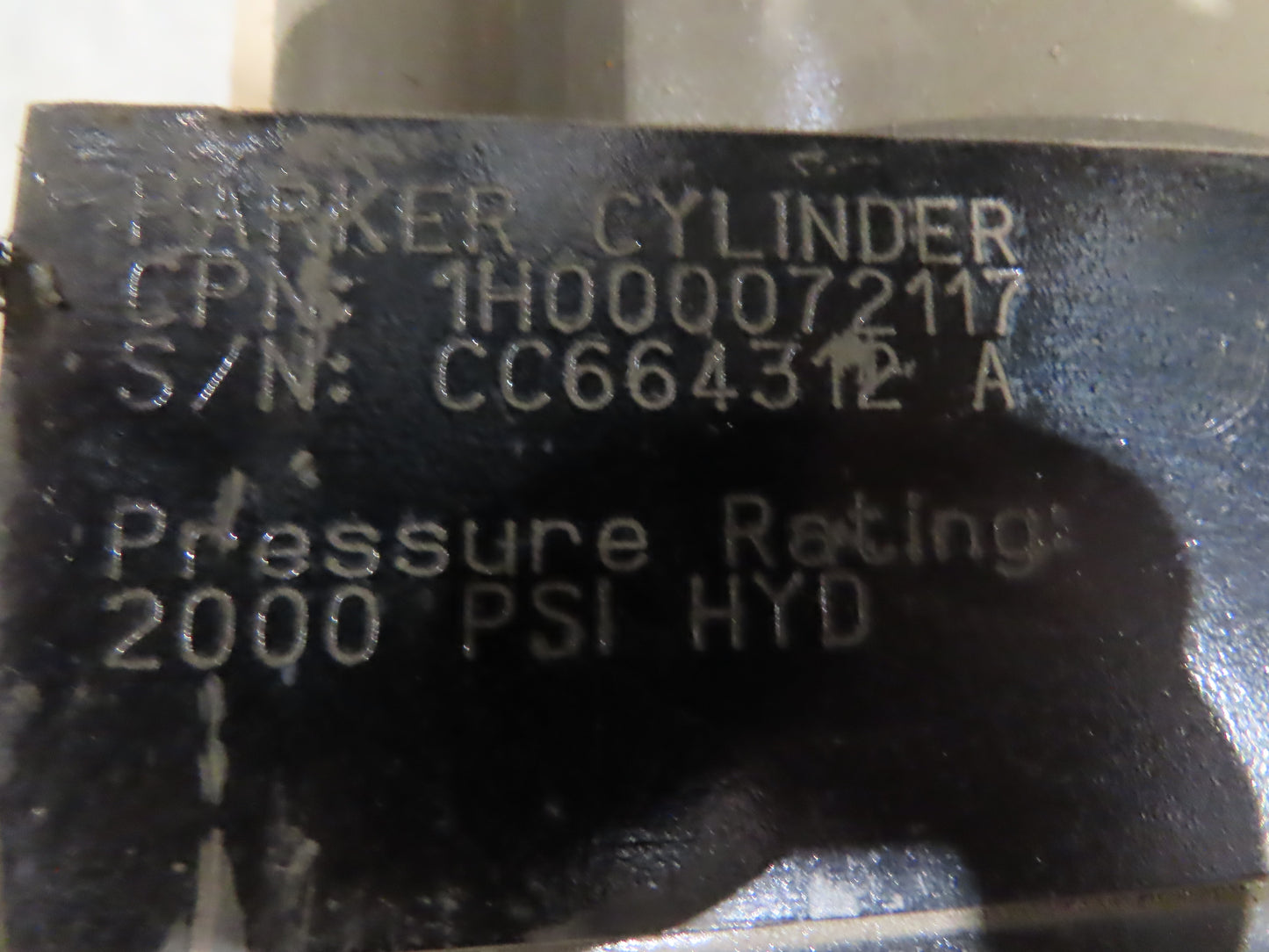 Parker 5.00H2HLU2S19A30.00 Hydraulic Cylinder 5" Bore 30" Stroke Double Acting