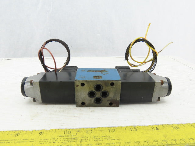 Rexroth 4640864 4/3 Position Double Solenoid Valve 48VDC