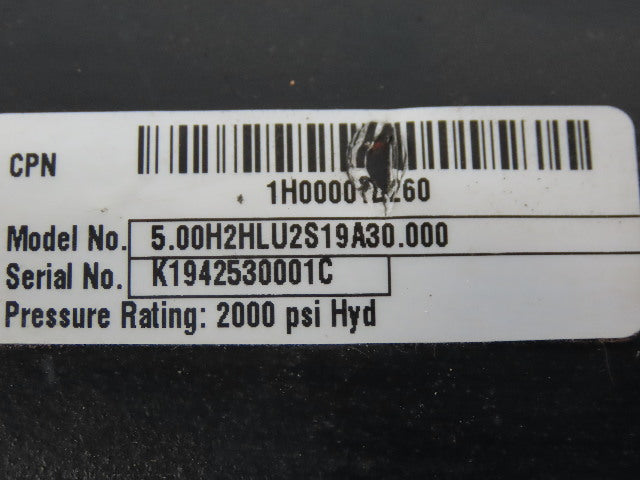 Parker 5.00H2HLU2S19A30.000 Hydraulic Tie Rod Cylinder 5" Bore 30" Stroke