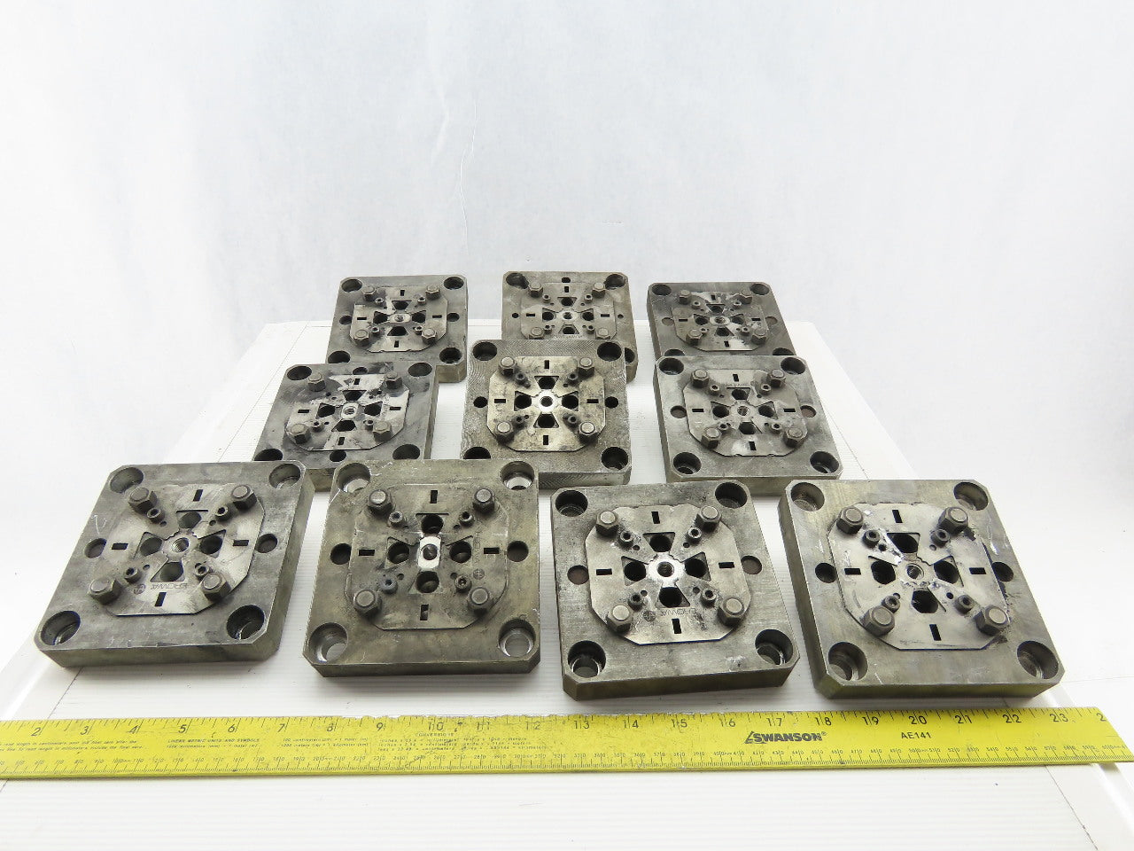 EDM Tooling 5"x5"x1" Aluminum Adapter Plate Lot of 10