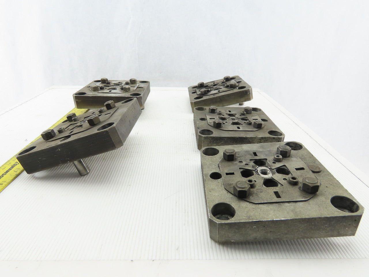 EDM Tooling 5"x5"x1" Aluminum Adapter Plate Lot of 5