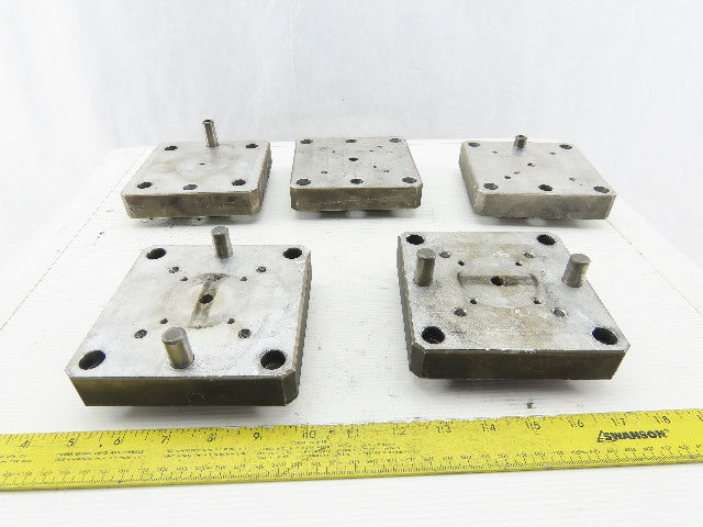 EDM Tooling 5"x5"x1" Aluminum Adapter Plate Lot of 5