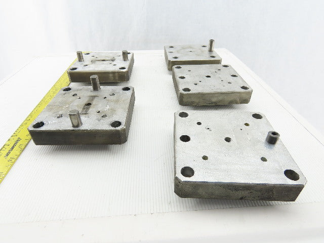 EDM Tooling 5"x5"x1" Aluminum Adapter Plate Lot of 5