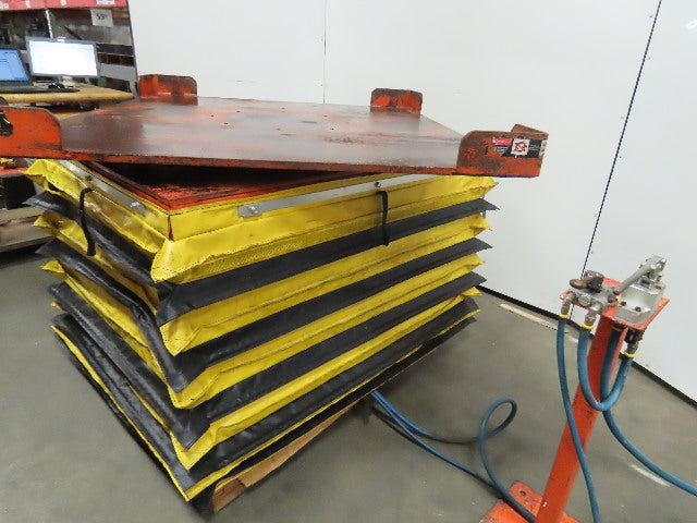Knight 4000Lb Capacity Pneumatic Scissor Lift 56"x50" Turn Table 13-36" Height