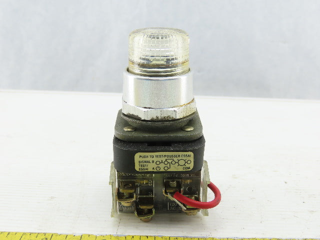 Allen Bradley 800T-PT16/T Clear Push Button 120V 1N.O 1N.C Series T