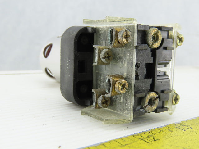 Allen Bradley 800T-RA10/T Red push Button 120V 1N.O 1N.C Series T