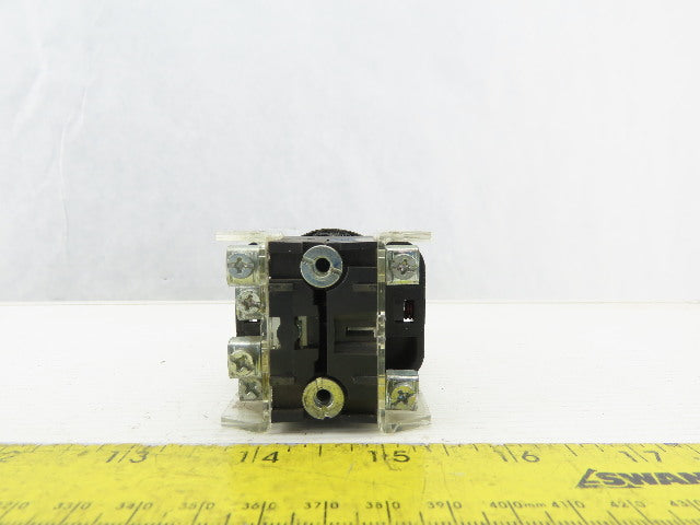 Allen Bradley 800H-FRXNQH24RA7/F Amber Push Button E-Stop 24V 1N.O 1N.C Series F