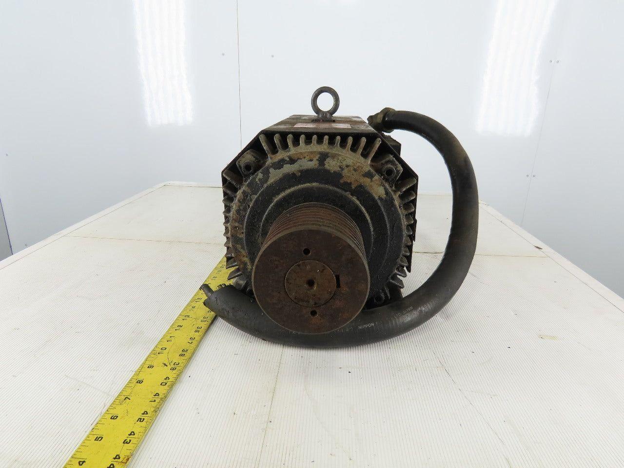 Mitsubishi SJ-18.5 A AC Spindle Servo Motor From a MAZAC QT20N UNI CNC Lathe