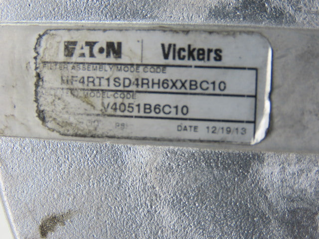 Eaton Vickers MF4RT1SD4RH6XXBC10 Hydraulic Filter Housing Assembly