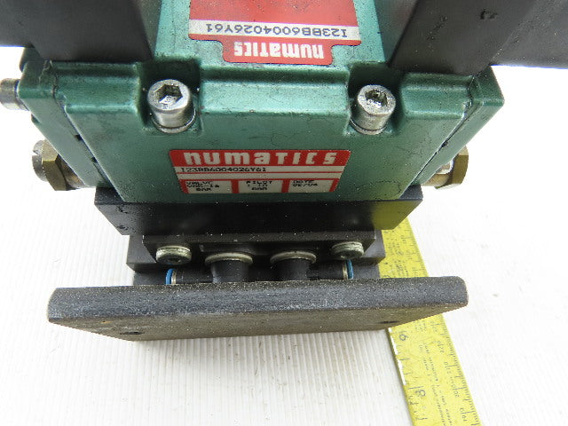 Numatics 123BB6004026Y61 Pneumatic Solenoid Valve W/Manifold Block 24/32VDC Coil
