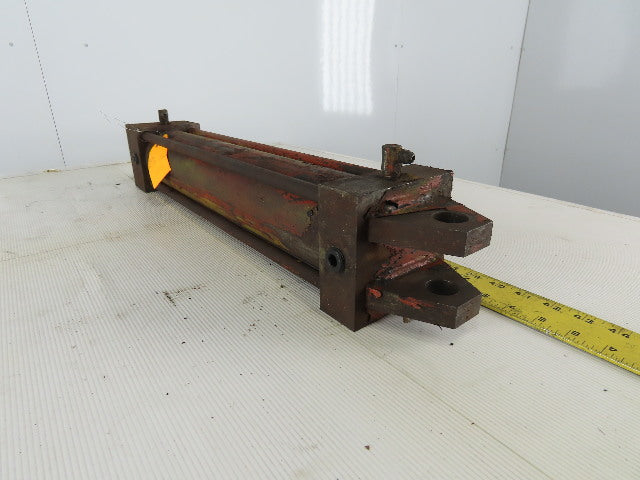 Hydraulic Tie Rod Cylinder 3.5" Bore 18" Stroke Clevis Mount