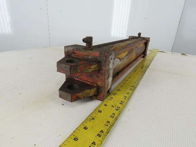 Hydraulic Tie Rod Cylinder 3.5" Bore 18" Stroke Clevis Mount