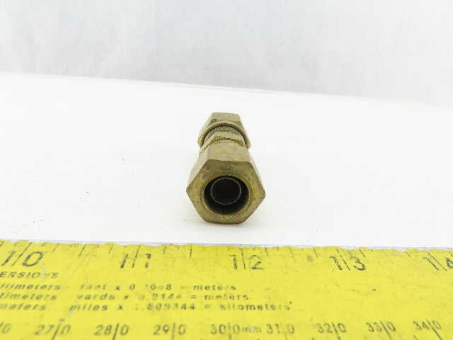 3/8" ID x 1/2" OD Brass Compression Union Lot Of 5