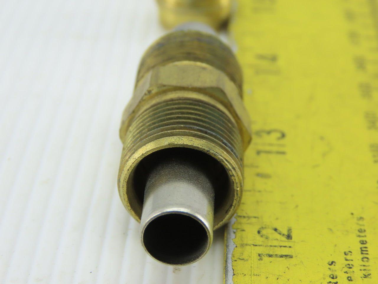 3/8" ID x 1/2" OD Brass Compression Union Lot Of 5