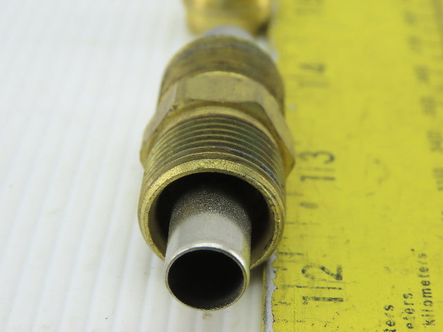 3/8" ID x 1/2" OD Brass Compression Union Lot Of 5