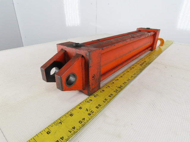 Hydraulic Tie Rod Cylinder 3.5" Bore 18" Stroke Clevis Mount