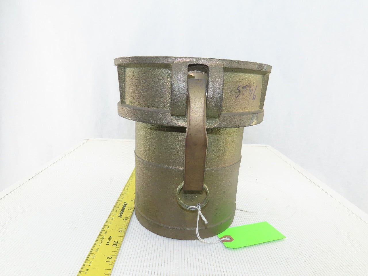 6C Type C Brass 6" Camlock Coupling Fitting Male And Female Set Missing Seal