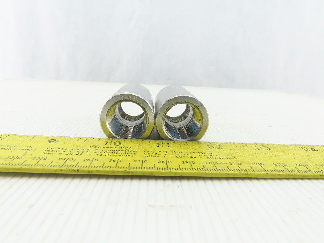 ASP F316/316L 1/2" Stainless Steel Coupling Lot Of 2