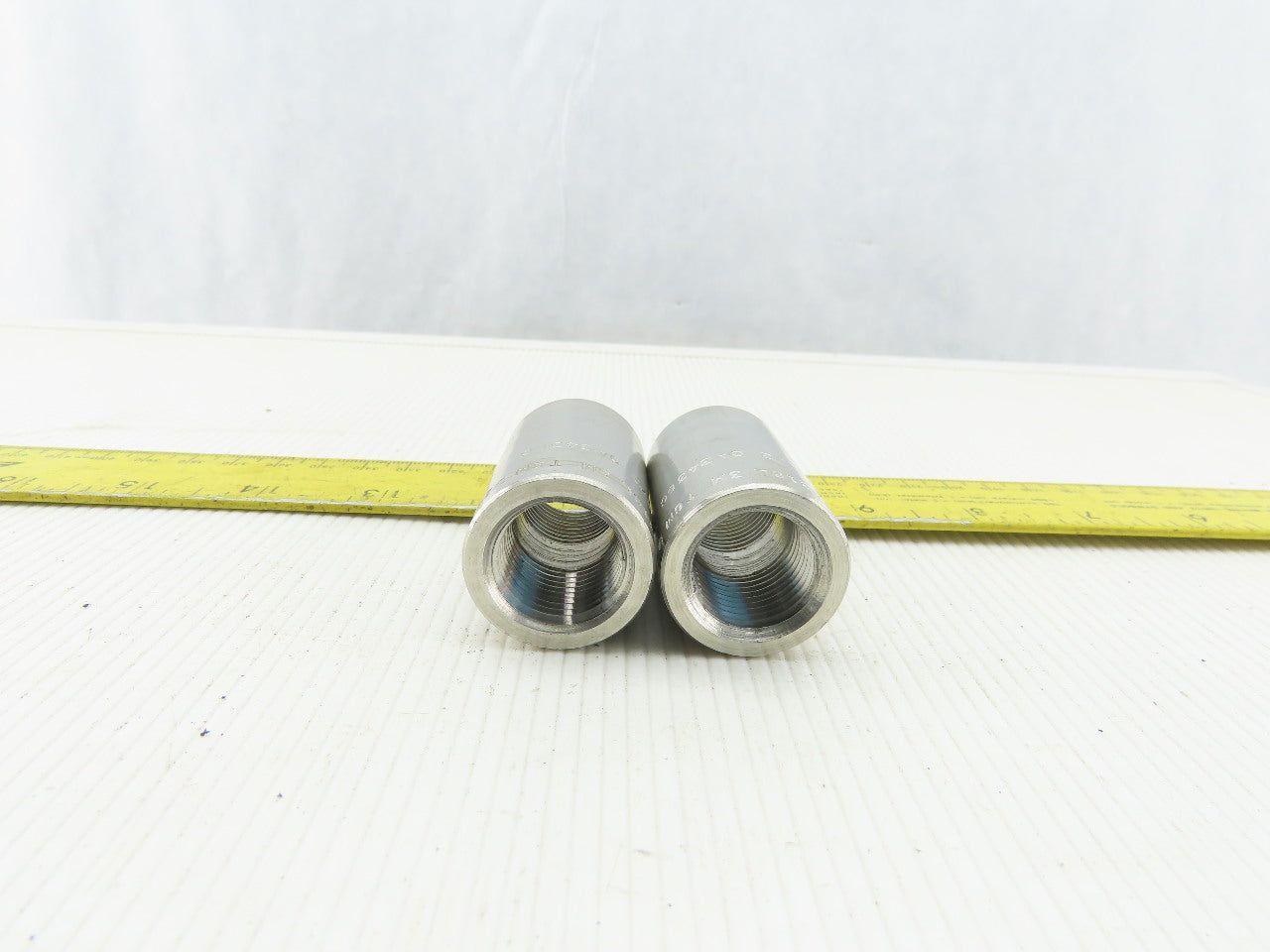 ASP F316/316L 1/2" Stainless Steel Coupling Lot Of 2