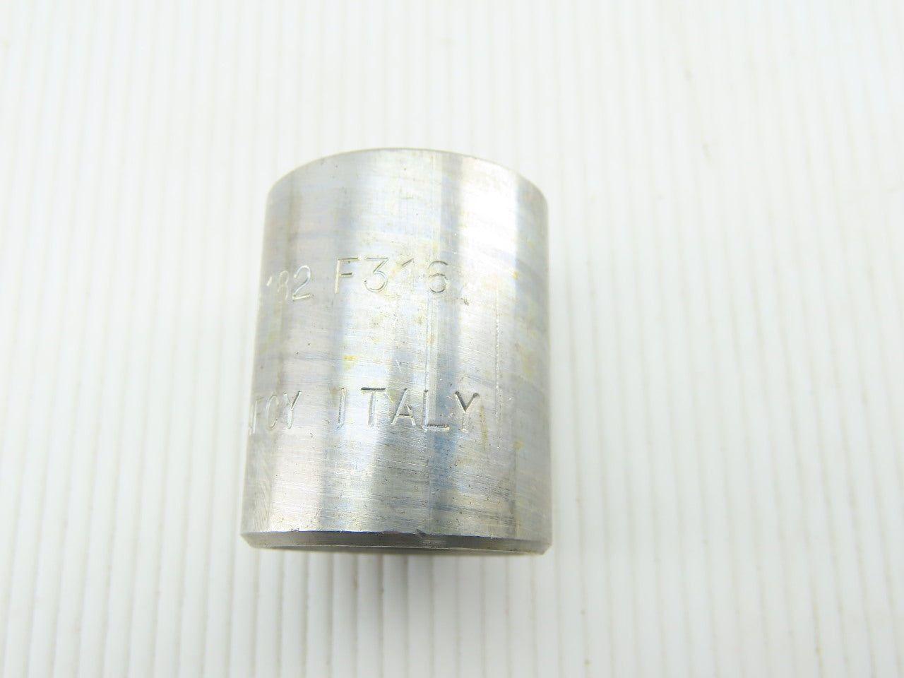 S.150 A182 F316 3/4" Stainless Steel NPT Coupling Lot Of 5
