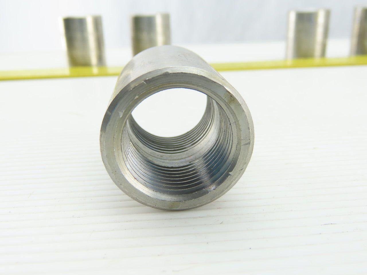 S.150 A182 F316 3/4" Stainless Steel NPT Coupling Lot Of 5
