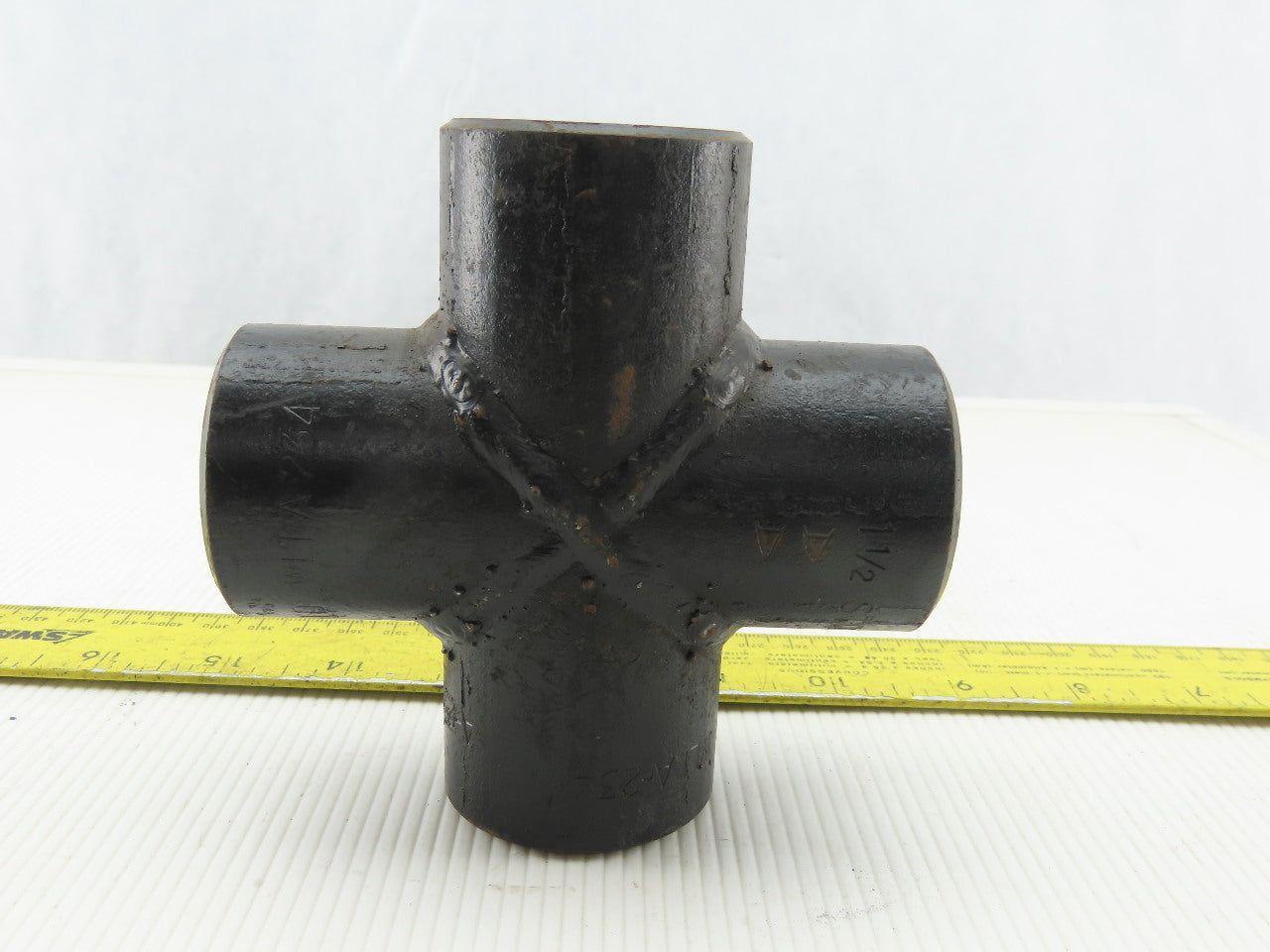 STD WLIA-234 1-1/2" Butt Weld Seamless Pipe Fitting CROSS