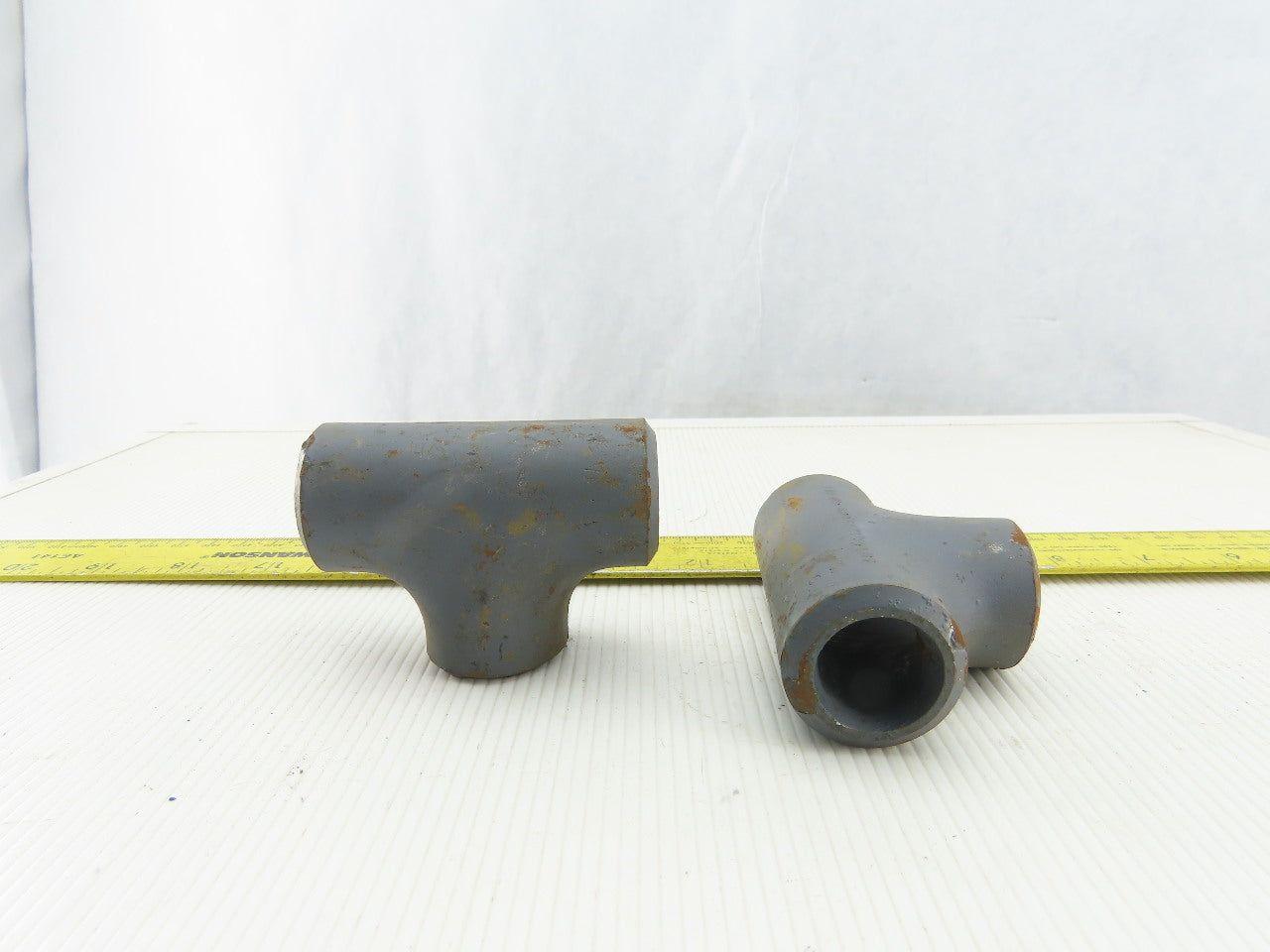 1" Butt Weld Seamless Pipe Fitting TEE Thick Wall Lot Of 2