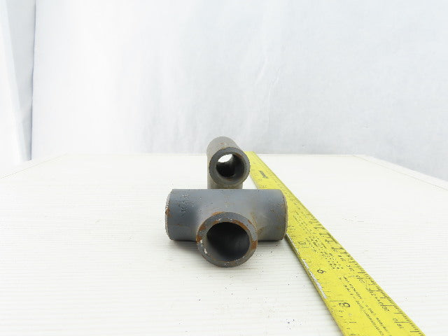1" Butt Weld Seamless Pipe Fitting TEE Thick Wall Lot Of 2