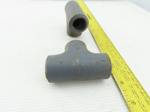 1" Butt Weld Seamless Pipe Fitting TEE Thick Wall Lot Of 2