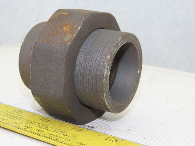 A105N 1-11/16" ID Socket Weld Pipe Fitting UNION