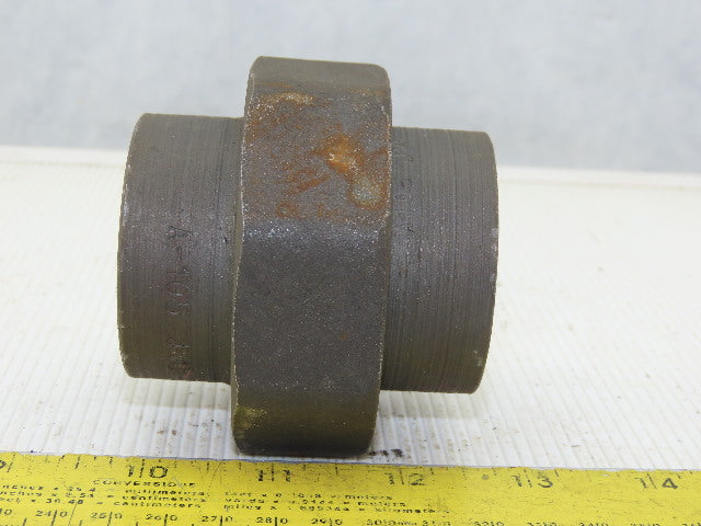 A105N 1-11/16" ID Socket Weld Pipe Fitting UNION