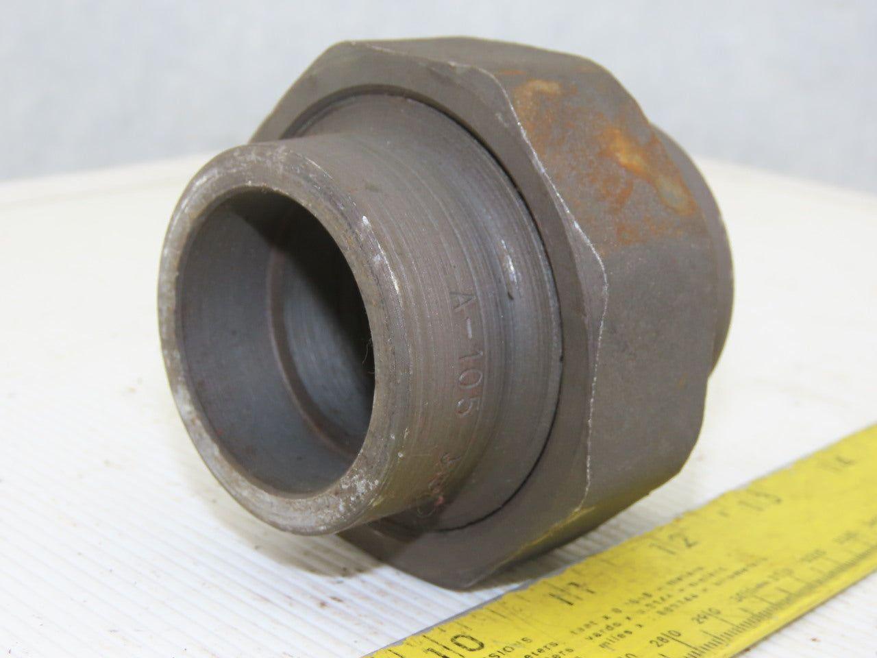 A105N 1-11/16" ID Socket Weld Pipe Fitting UNION