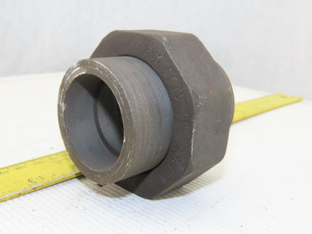 A105N 1-11/16" ID Socket Weld Pipe Fitting UNION