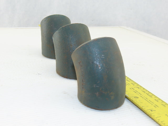 Hackney Ladish 1-1/2" Butt Weld Seamless Pipe Fitting 45° Elbow Lot Of 3