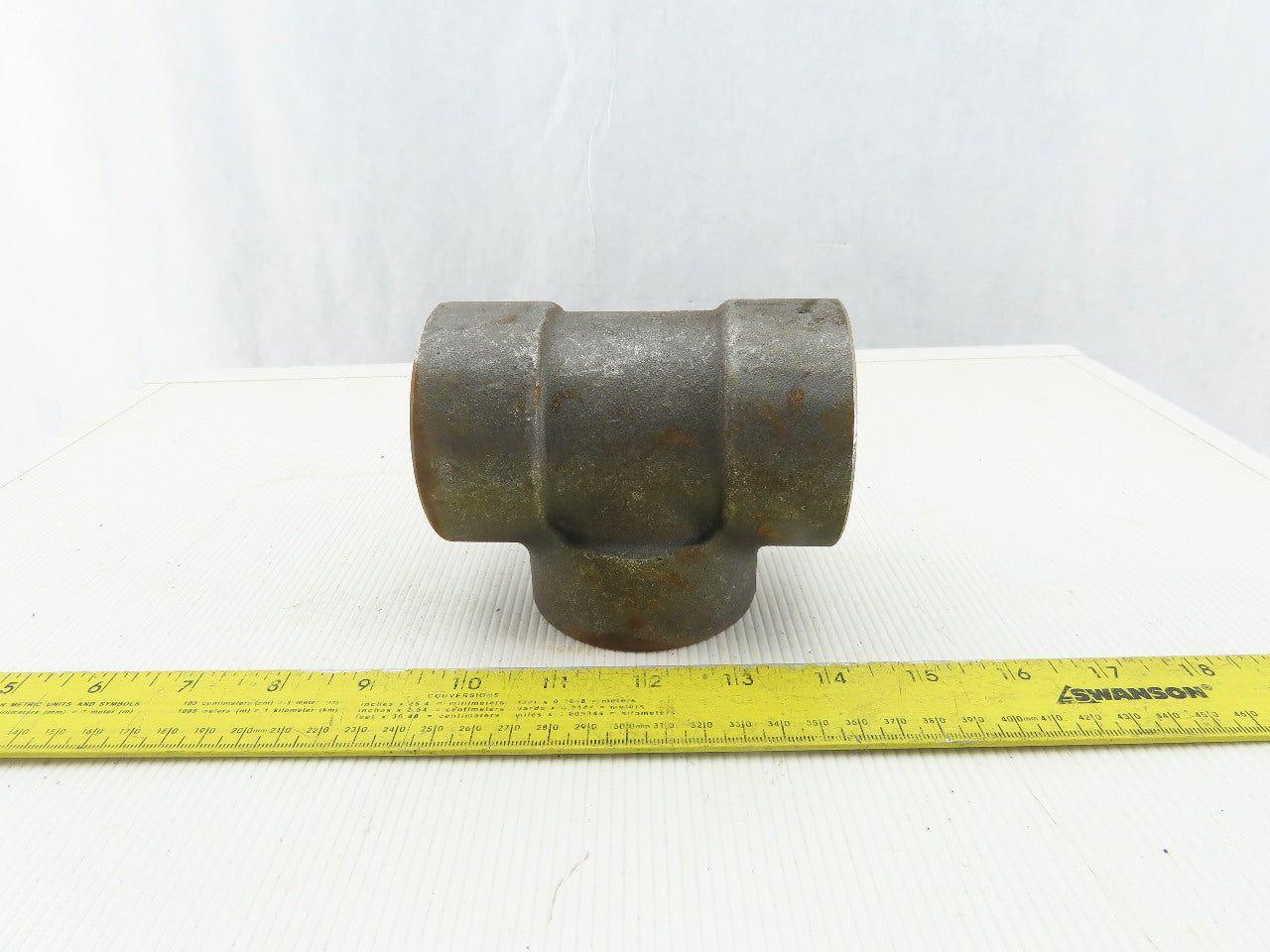 Anvil A105N 2" Steel Socket Weld Pipe Fitting TEE