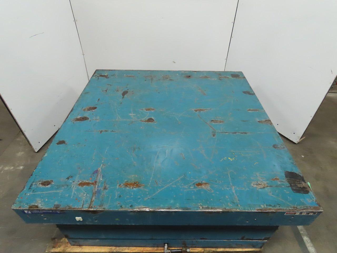 Advance Lifts 9500Lb. Hydraulic Scissor Lift Table 63"x64" Top 23-5/8" to 84"