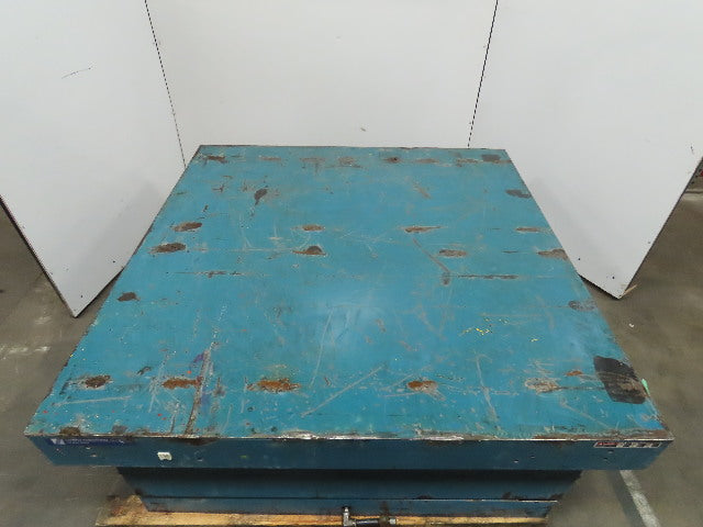 Advance Lifts 9500Lb. Hydraulic Scissor Lift Table 63"x64" Top 23-5/8" to 84"