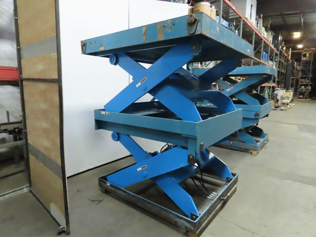 Advance Lifts 9500Lb. Hydraulic Scissor Lift Table 63"x64" Top 23-5/8" to 84"