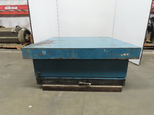 Advance Lifts 9500Lb. Hydraulic Scissor Lift Table 63"x64" Top 23-5/8" to 84"