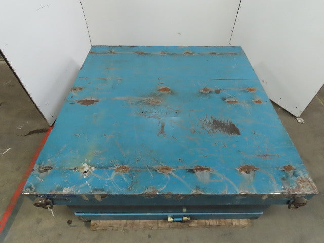 Advance Lifts 9500Lb. Hydraulic Scissor Lift Table 63"x64" Top 23-5/8" to 84"