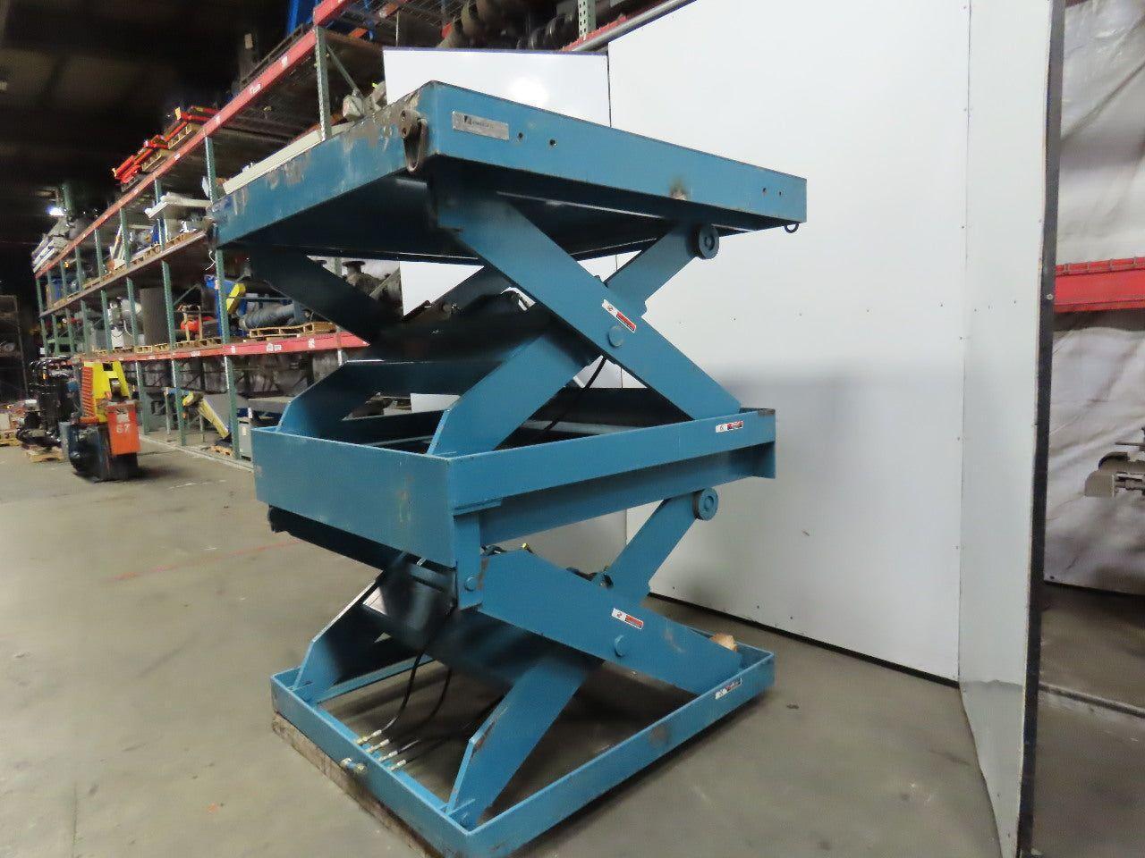 Advance Lifts 9500Lb. Hydraulic Scissor Lift Table 63"x64" Top 23-5/8" to 84"