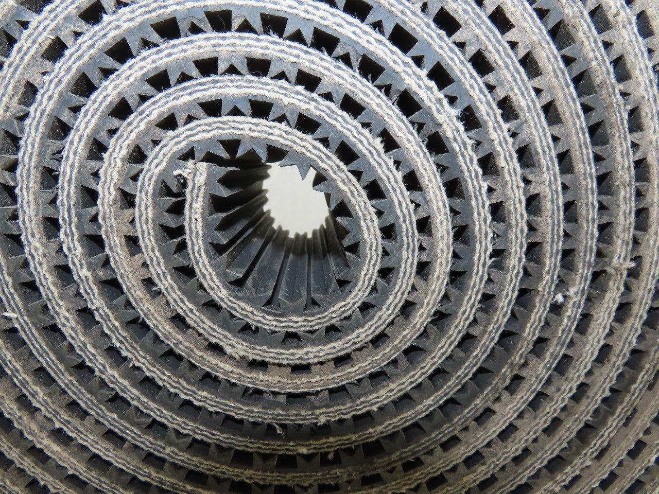 4" 3 Ply Woven Back Incline Decline Conveyor Belt Longitudinal Tread 23'