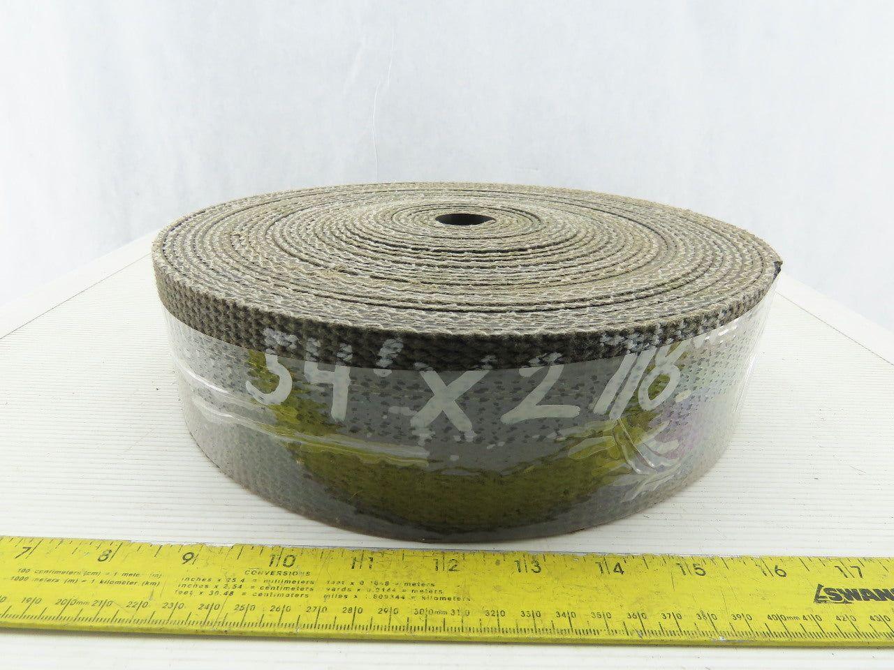 2-7/8" Woven Back Rubber Smooth Top Conveyor Belt 54'