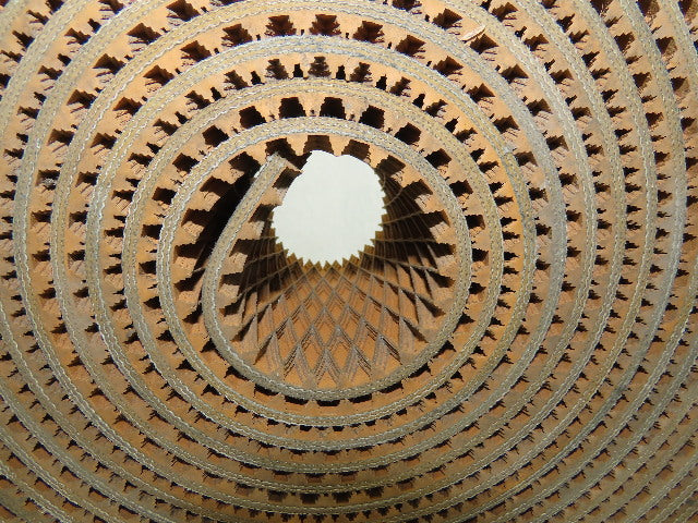 4" Woven Back 3 Ply Diamond Cleat Incline Decline 9/32"T Conveyor Belt 41'