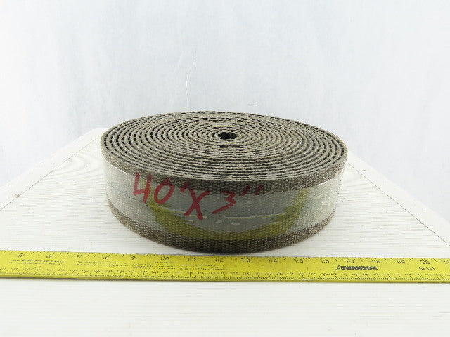 3" Interwoven Back Crescent Cleat Conveyor Belt 9/32" T 40'