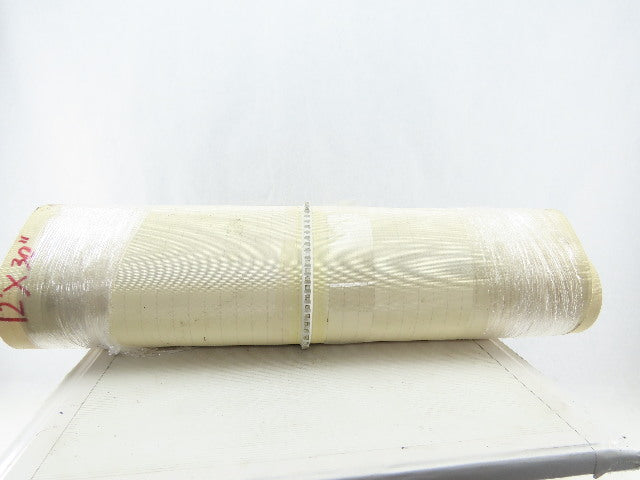 30" PVC Woven Back High Cleat Top Incline Decline V-Guide Conveyor Belt 12'