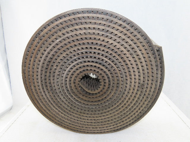 3" Woven Back 3 Ply Diamond Cleat Incline Decline 9/32"T Conveyor Belt 29'